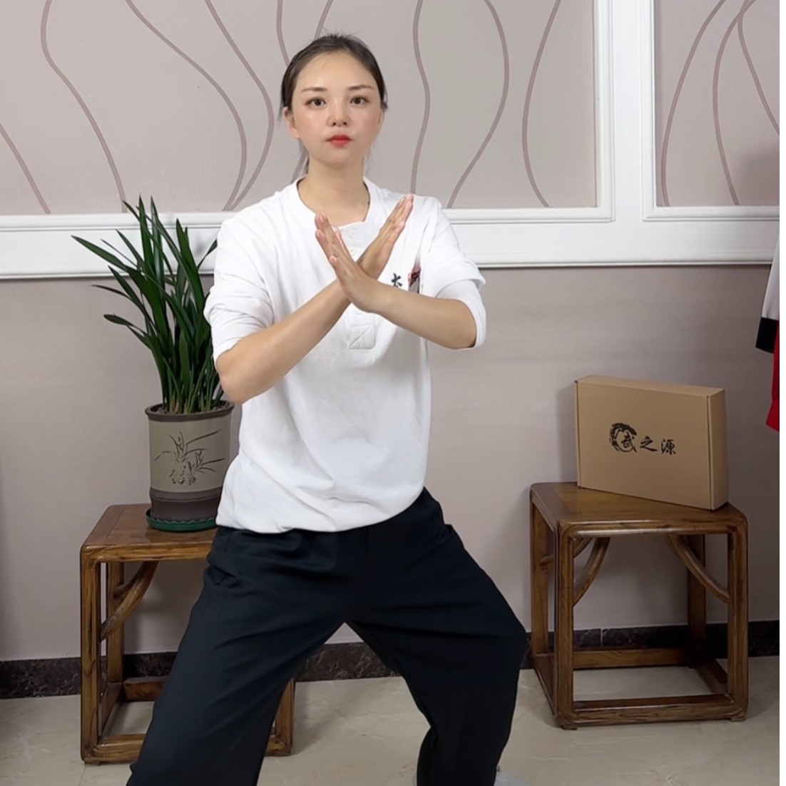 太极练功裤秋季太极拳服装灯笼裤武术瑜伽八段锦