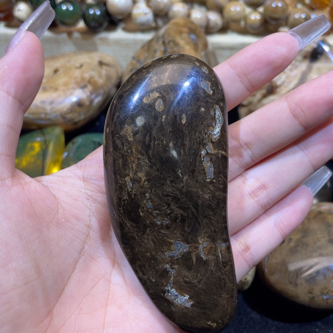 【闪购商品】定制琥珀老油灰根