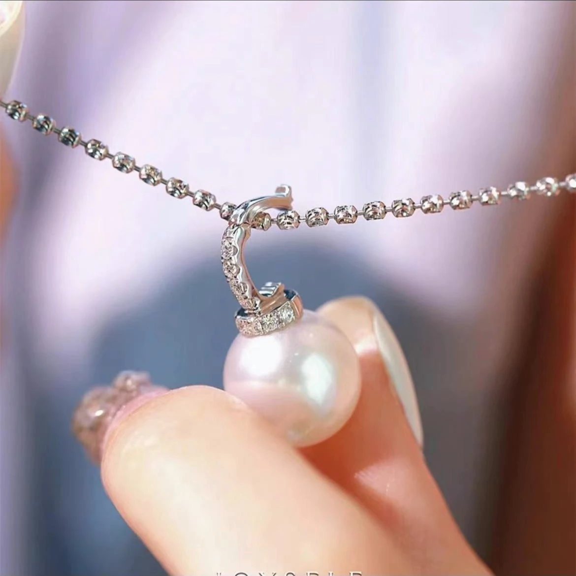 11-14mm万能扣吊坠时尚百搭经典小静珍珠