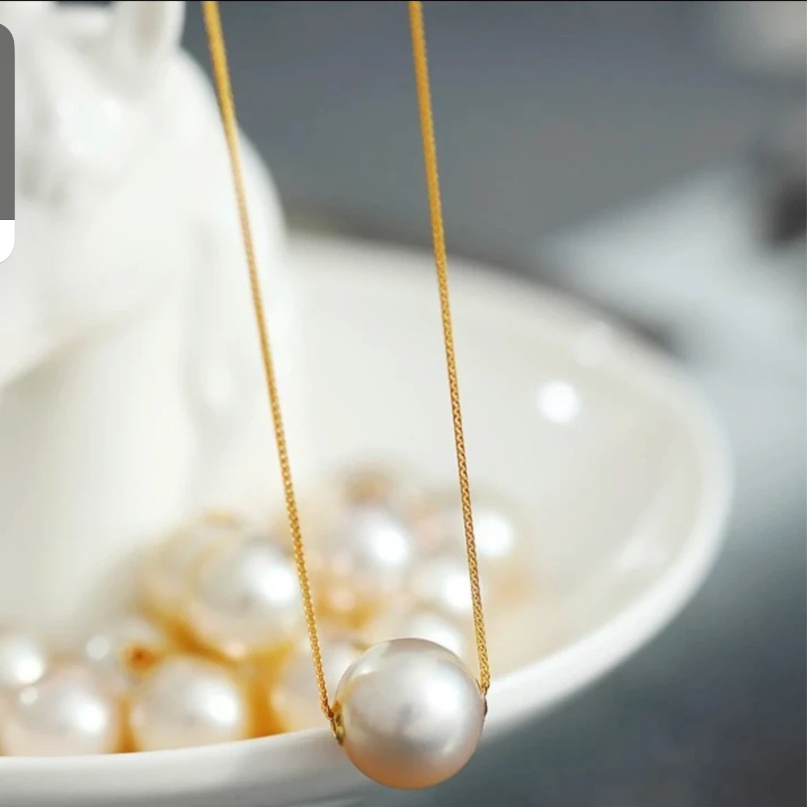 11-14mm路路通吊坠高光高亮时尚百搭经典小静珍珠