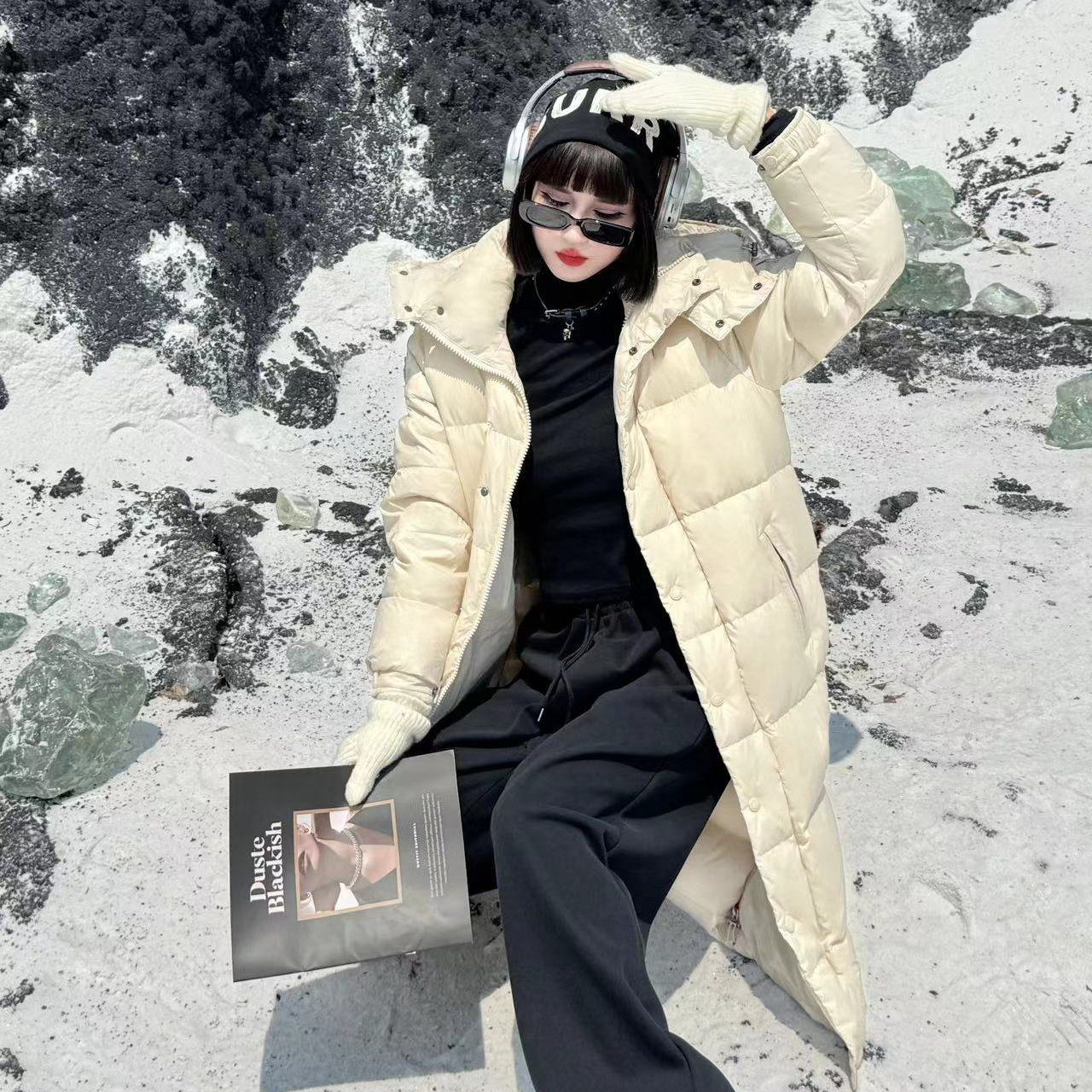 （时尚清新）情侣款羽绒服加厚款