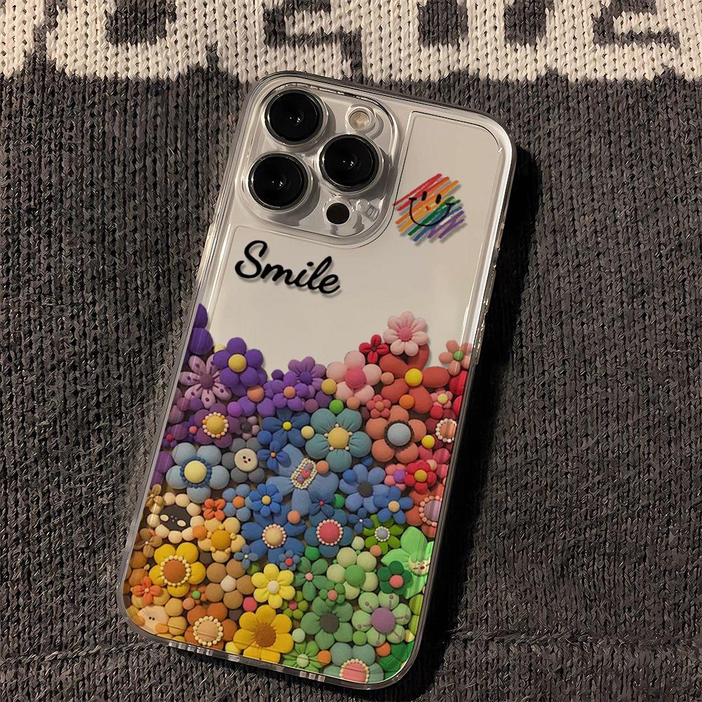 彩色太阳花苹果小米oppovivo华为适用太空壳iPhone13/14/15手机壳