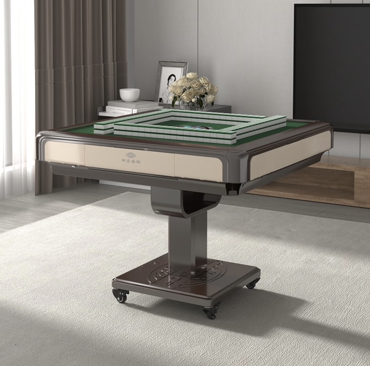 松乐麻将机BST百事通全自动麻将桌自动麻将机餐桌两用 