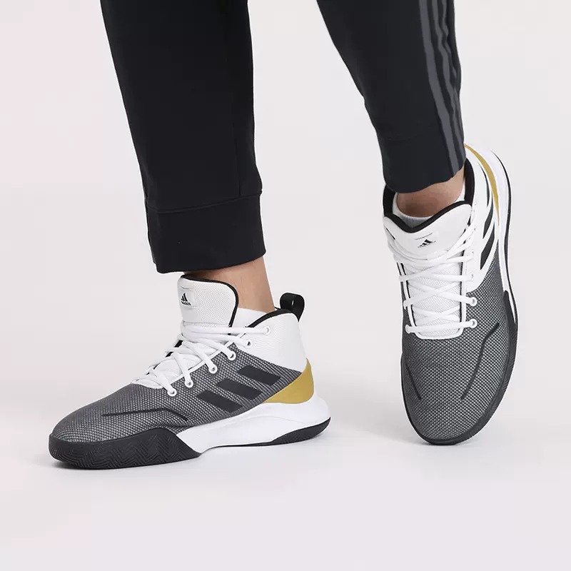 AdidasAdidas男鞋2023夏新款场上缓震运动三叶草休闲篮球鞋FY6010