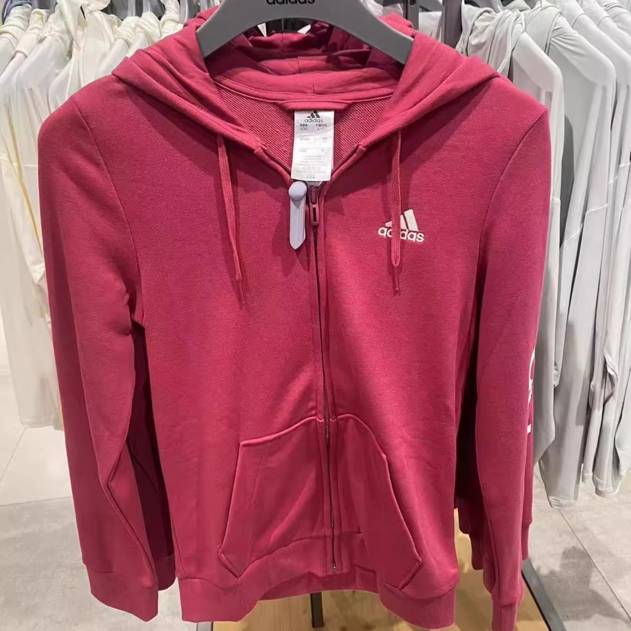 Adidas/阿迪达斯正品春秋季新款女子休闲运动舒适连帽外套 GL0796