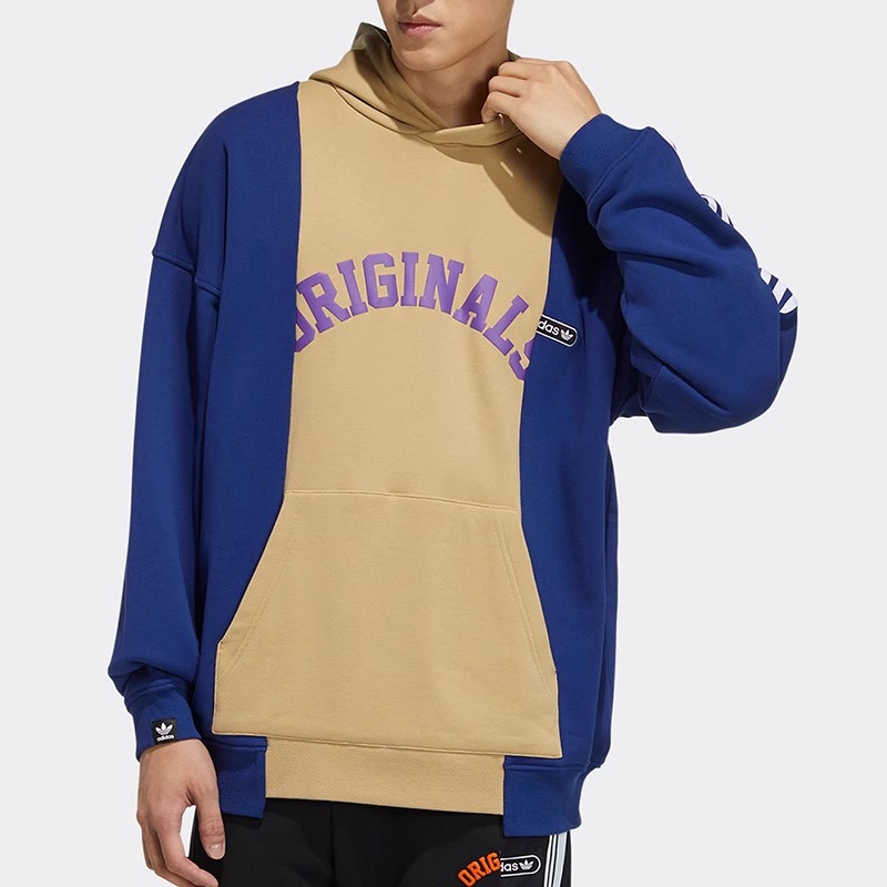 Adidas阿迪达斯正品卫衣男运动服秋季款休闲时尚连帽套头衫HC0376