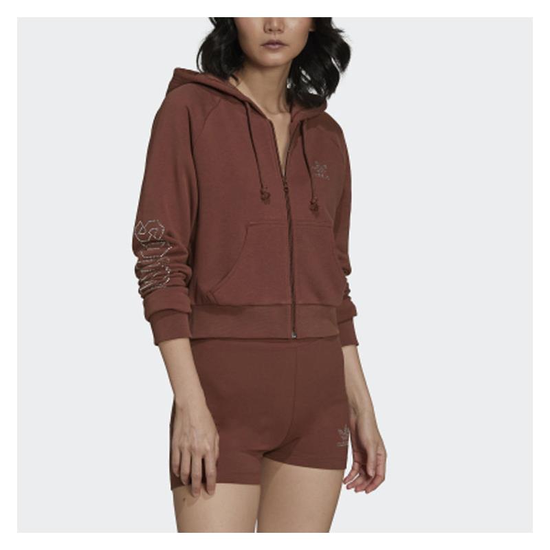 Adidas/阿迪达斯三叶草2023冬季新款女运动运动茄克/外套HF6768