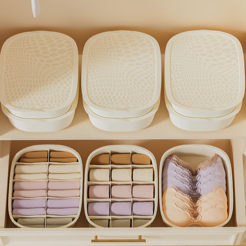 新款内衣收纳盒内裤袜子神器三合一家用衣柜贴身衣物抽屉式整理盒