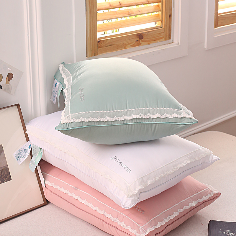 （限购一对）枕芯一对蕾丝美肤枕五星级酒店枕头护颈椎助睡眠