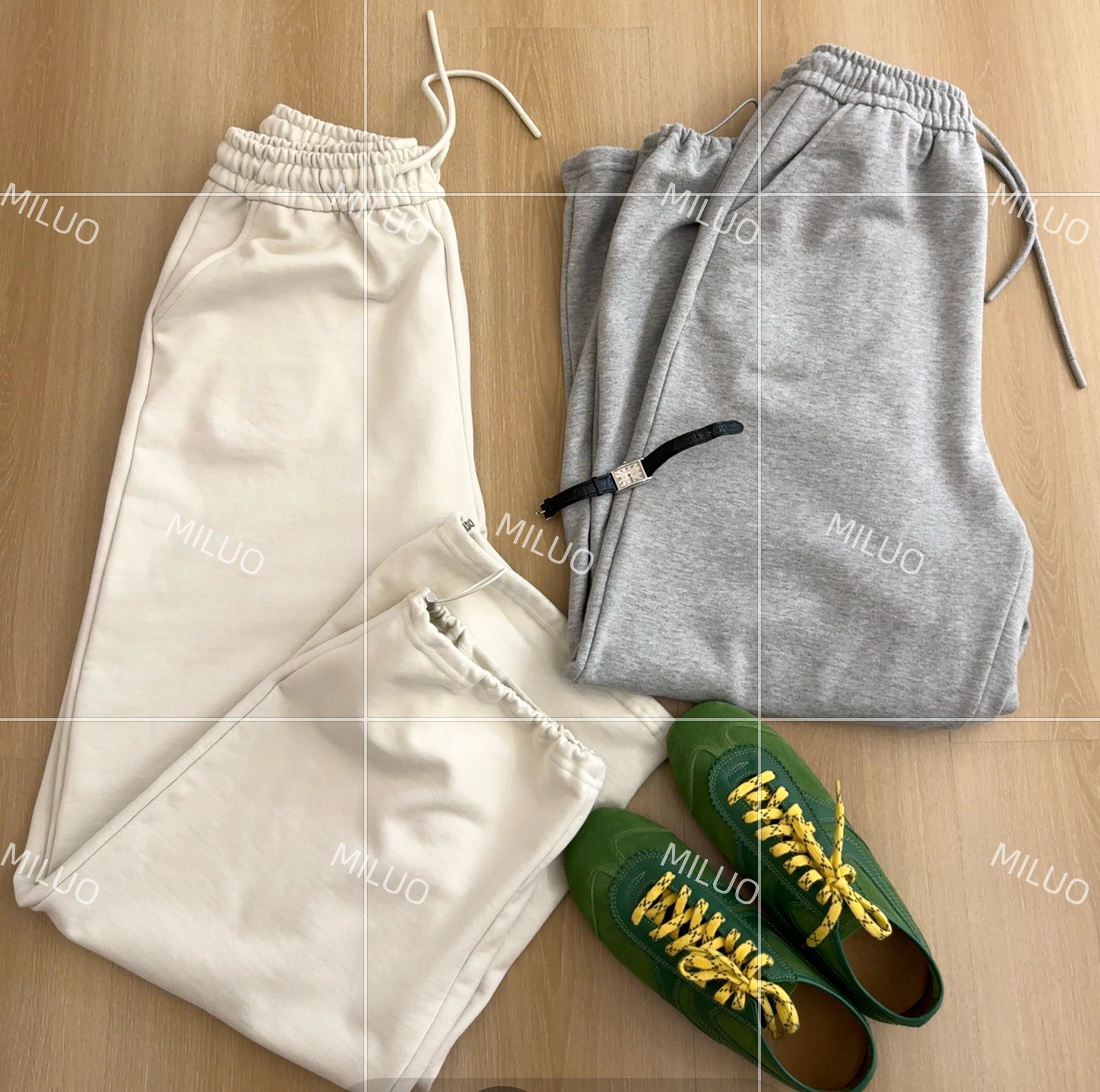 【哈尼家2】秋日伴侣 韩系显瘦抽绳长裤女裤脚抽绳长裤女AA89