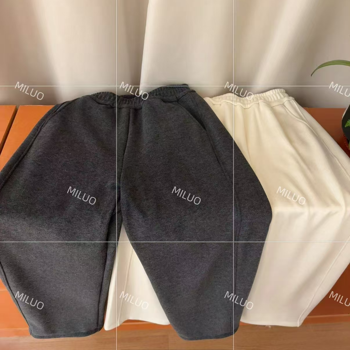 【哈尼家2】 XH 绒冬神裤 冬季高腰显瘦宽松加绒百搭休闲裤K4