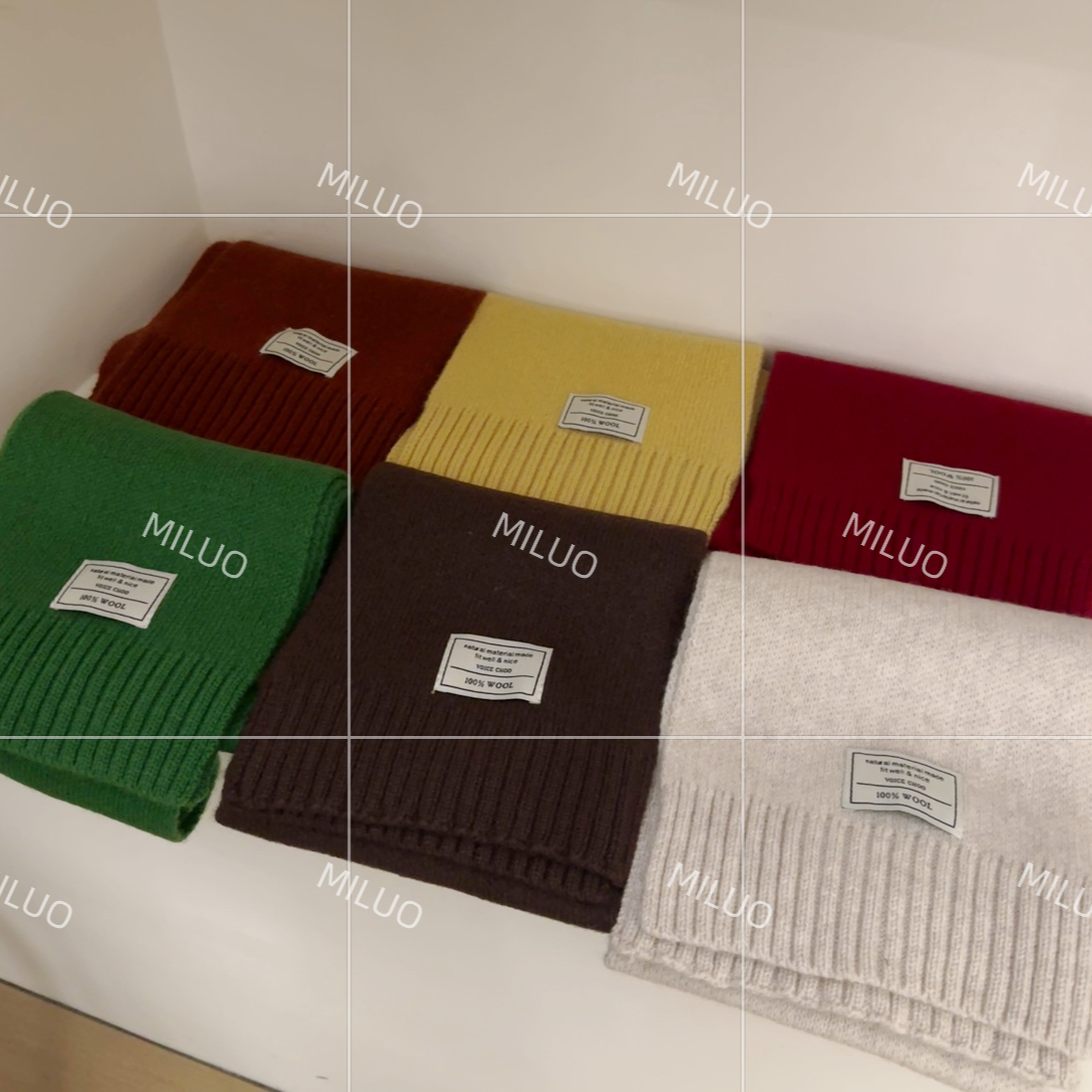 【哈尼家】霜后茶园  秋冬上新小众显气质纯绵羊毛高级感围巾P2