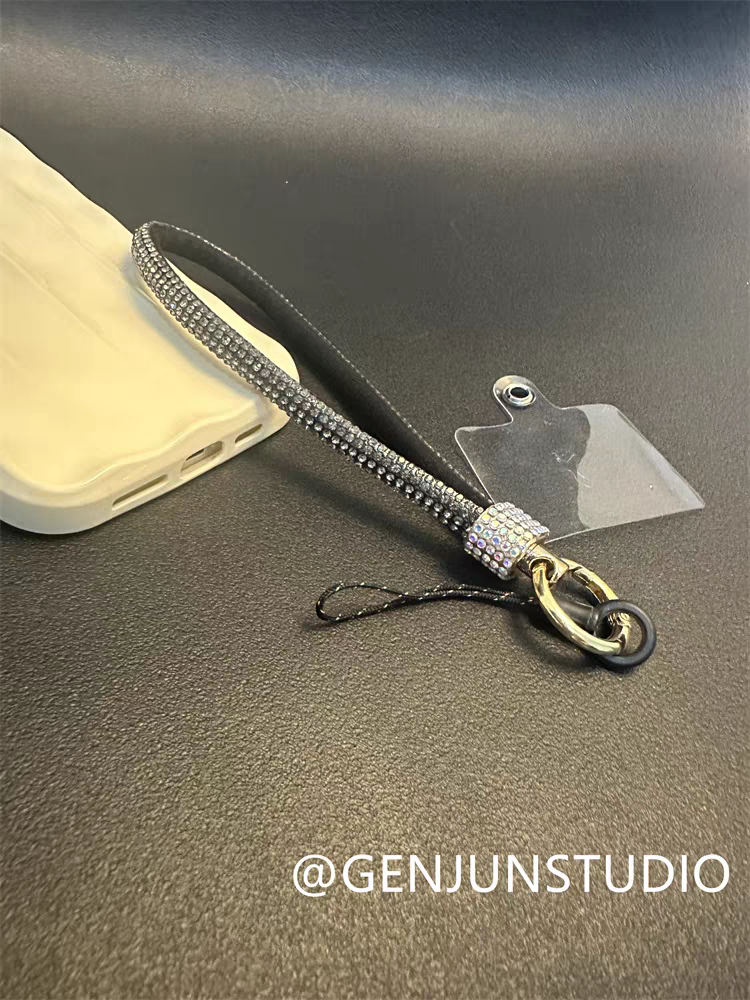 高档轻奢手短款个性工手机挂链