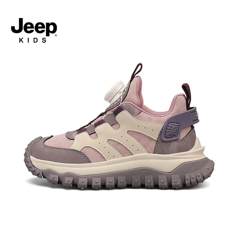 JEEP/吉普2025秋冬季男女童软底大童保暖潮鞋冬季绒款男童休闲鞋