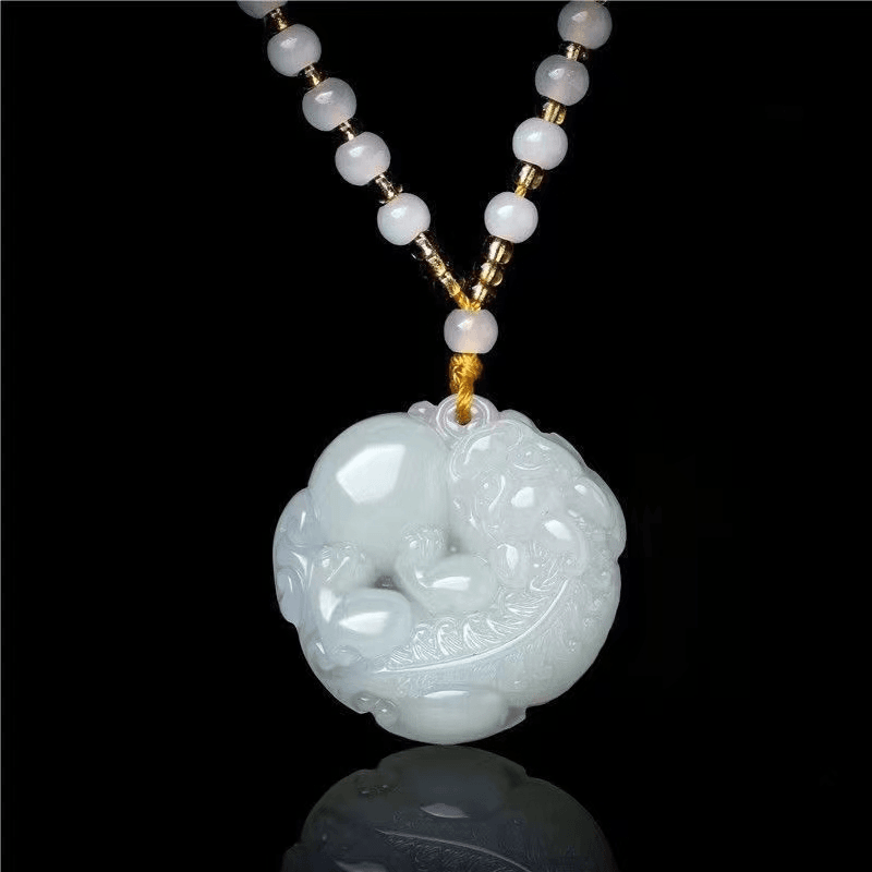 【招财貔貅】国风貔貅抱球民族风琉璃平安扣坠链