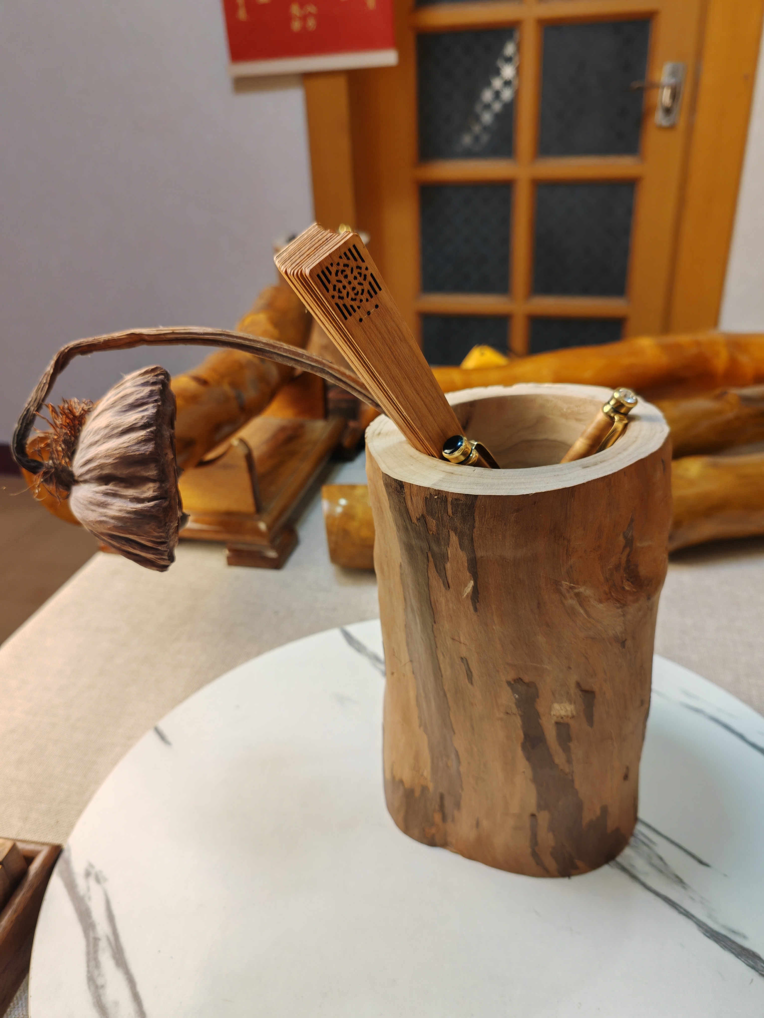 金丝楠木小叶桢楠丁丁楠笔筒