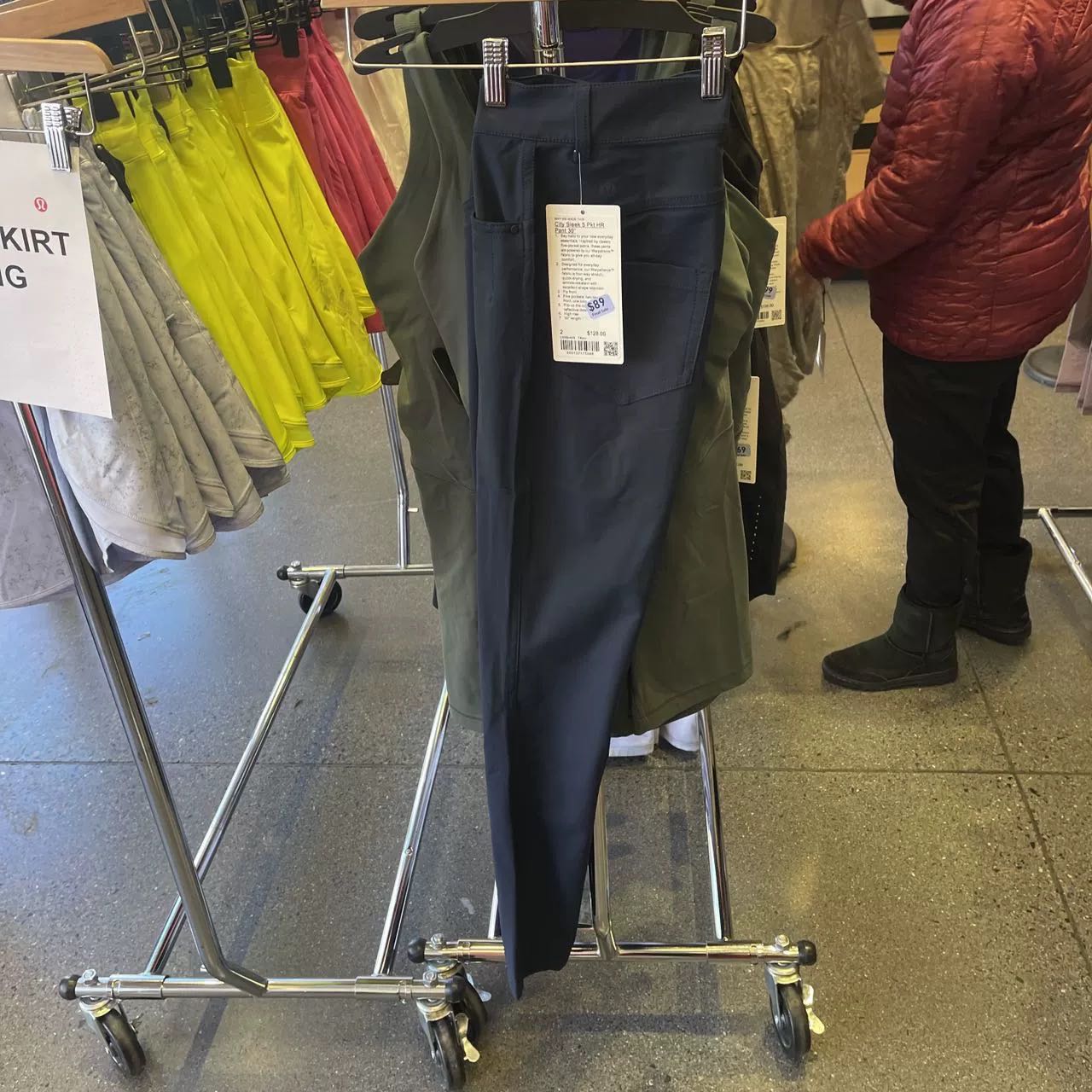 lululemon city sleek 5 pkt HR pant 30 女士直筒小脚裤30寸