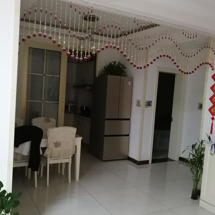 0007鸿运当头财源广进水晶珠帘卧室门帘客厅玄关装饰帘