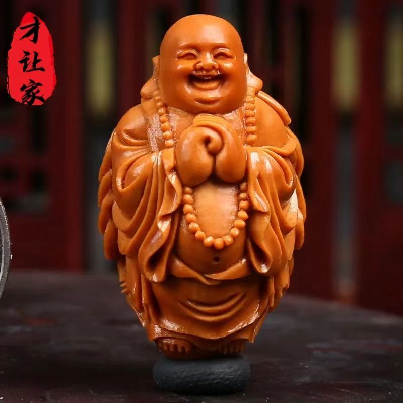 才让家橄榄核手工单子文玩把件大师精工雕刻精品高端老油核吊坠高