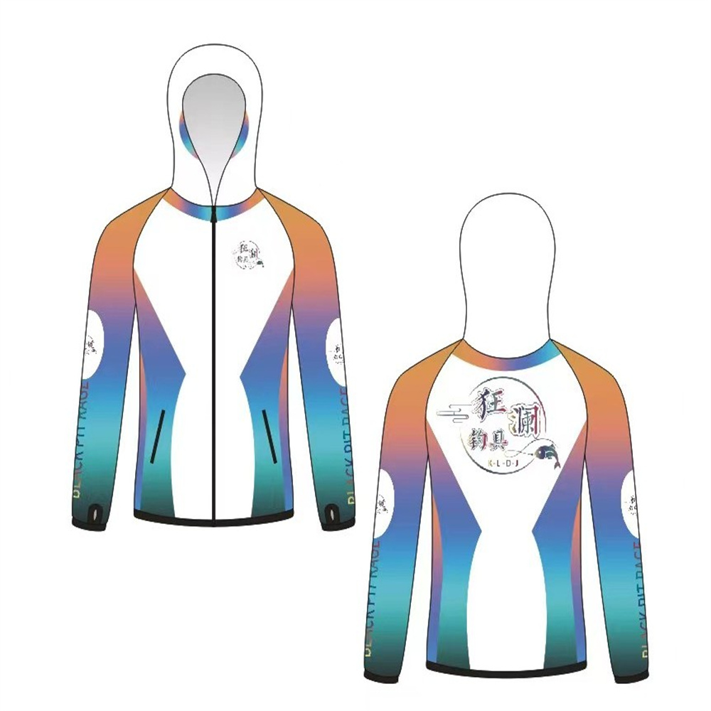 狂澜运动钓鱼服防晒服冰丝冰感面料帅气十足户外垂钓通用透气连帽