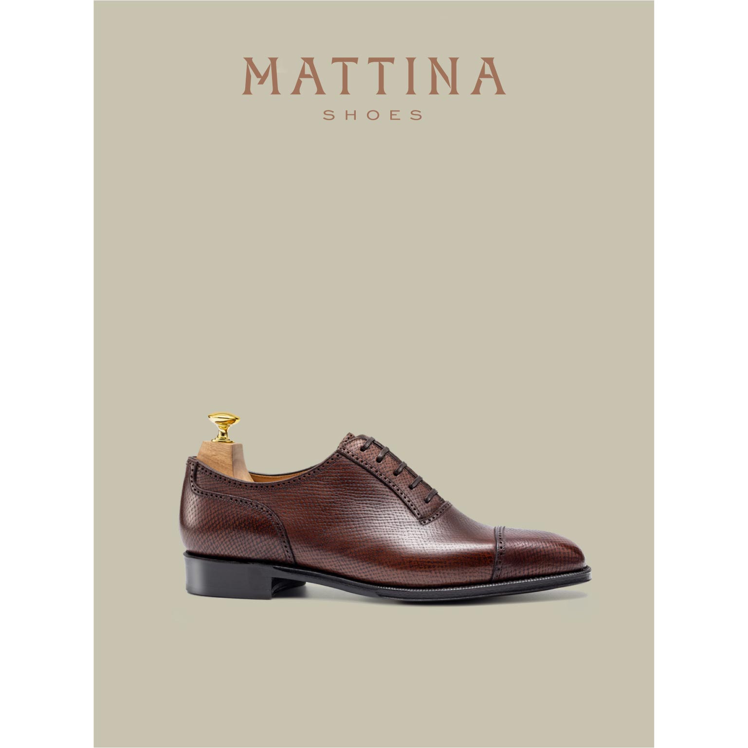 Mattina Mahler系带方头阿德莱德牛津鞋婚鞋正装皮底胶底HORWEEN