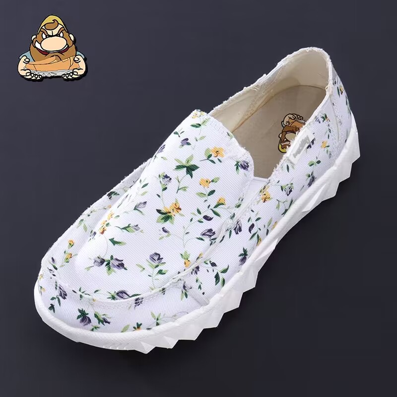 懒人杜德低帮秋季厚底一脚蹬帆布鞋夏季休闲百搭时尚复古懒人鞋