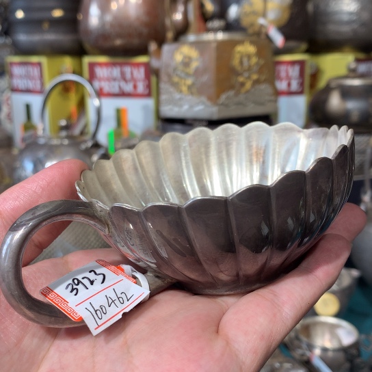 树脂制品纯银名家手作后手公道杯