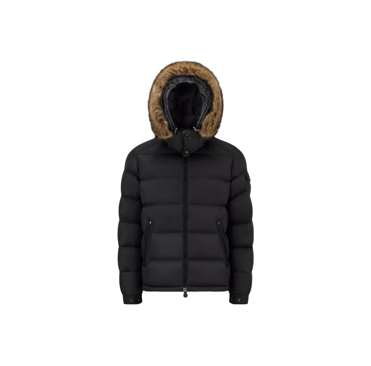 全新未使用 MONCLER 经典mayaf 毛领连帽羽绒服外套