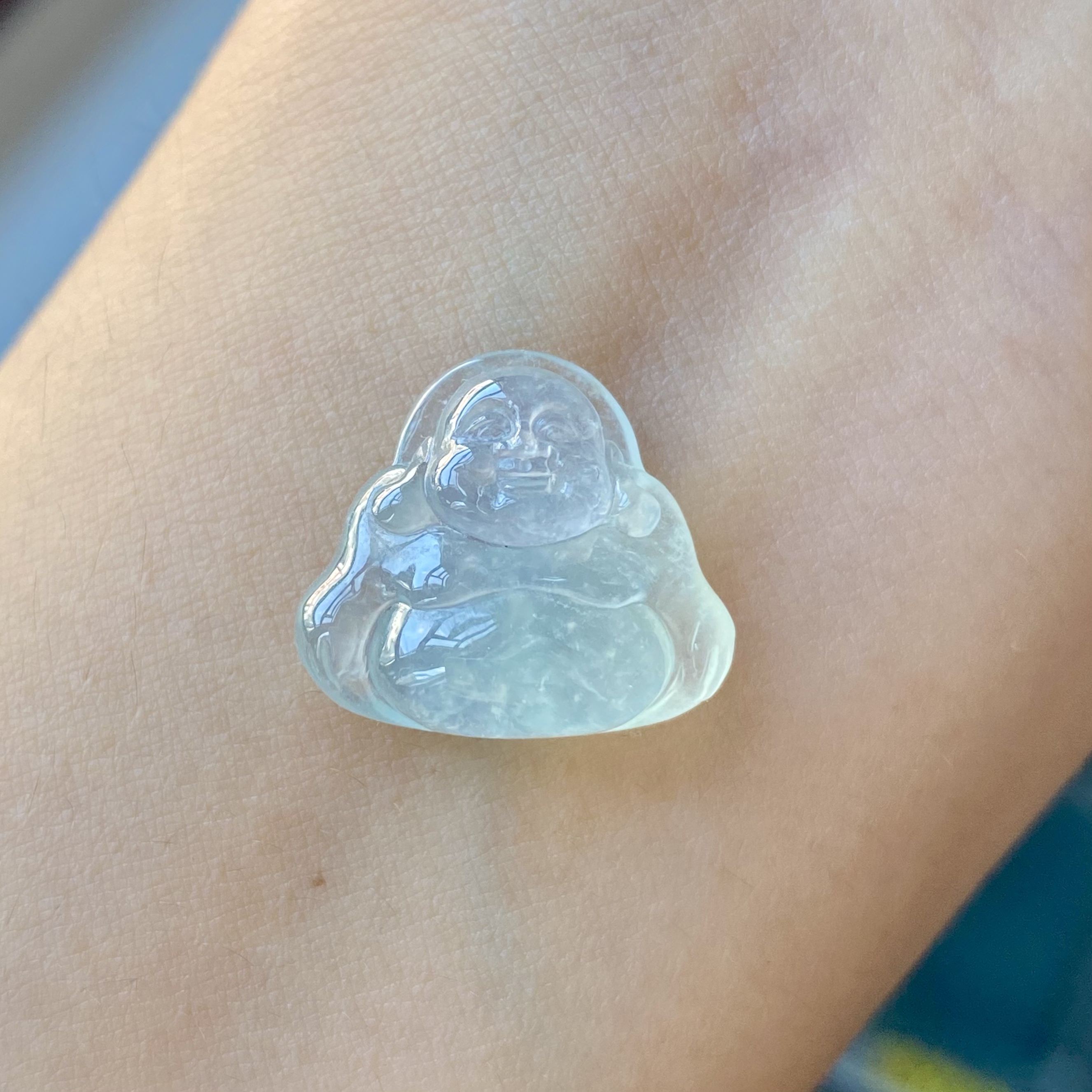 天然A货翡翠冰晴佛公