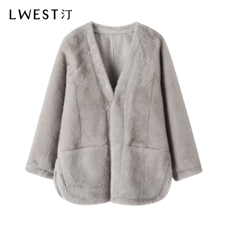 【品牌女装】朗文斯汀纯色气质宽松短外套DZMW4511C09572