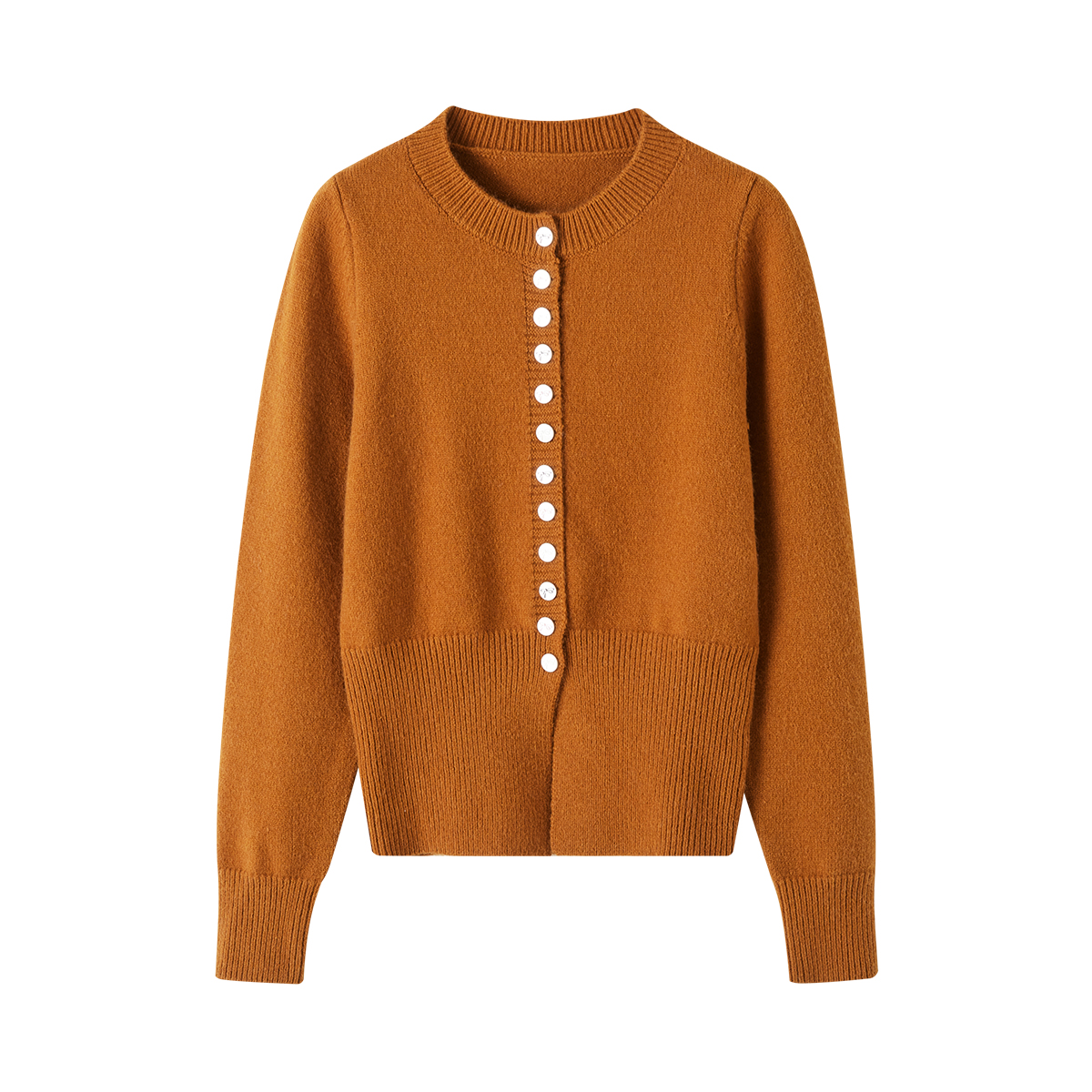 12028【大叔专享】朗文斯汀纯色金属扣针织开衫DZMZ4511C12028