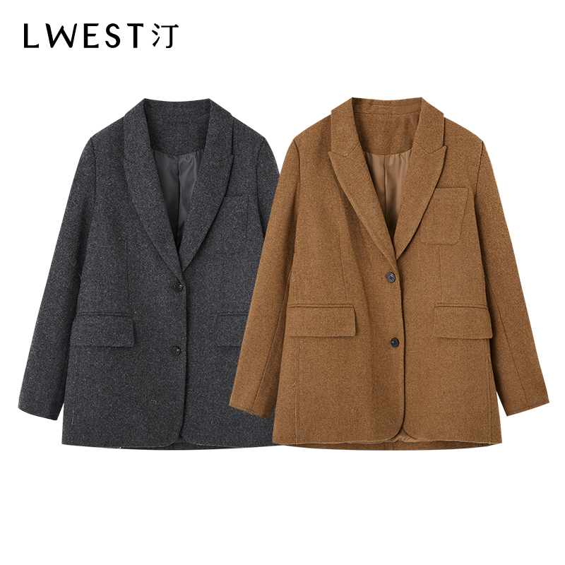 12961【备用链接】朗文斯汀时尚撞色袖口气质西装DZMO4510C12961