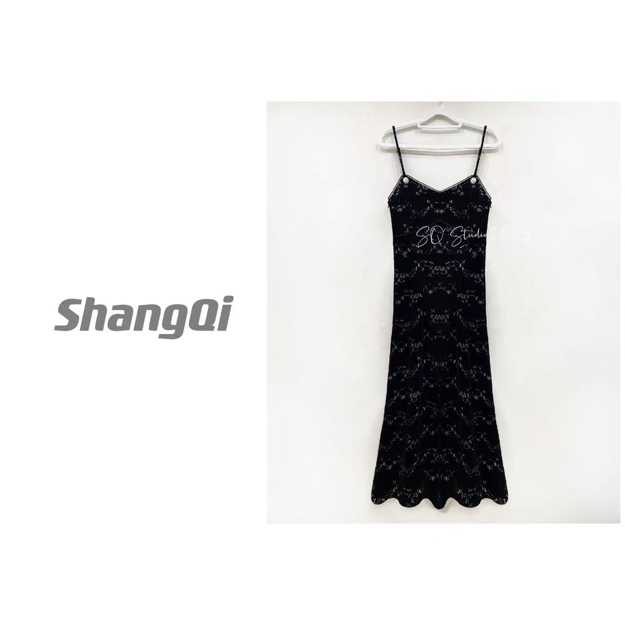 【满天星辰】高端显瘦遮肚子收腰时尚气质高级感吊带连衣裙卡码拍小