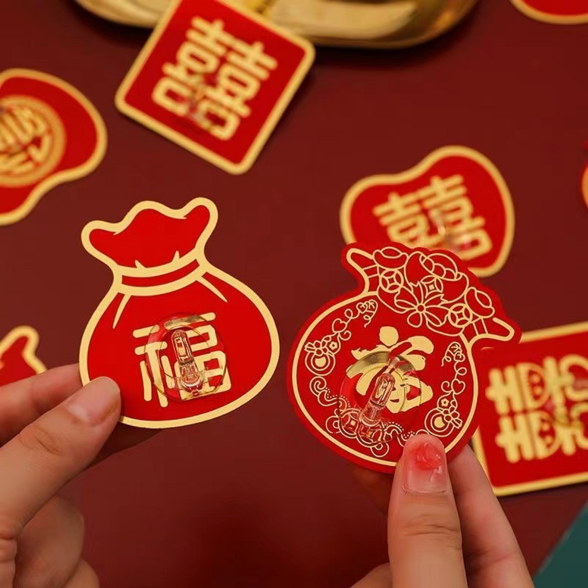 G464亗新年挂钩随机10个丨哎叮涵耳套