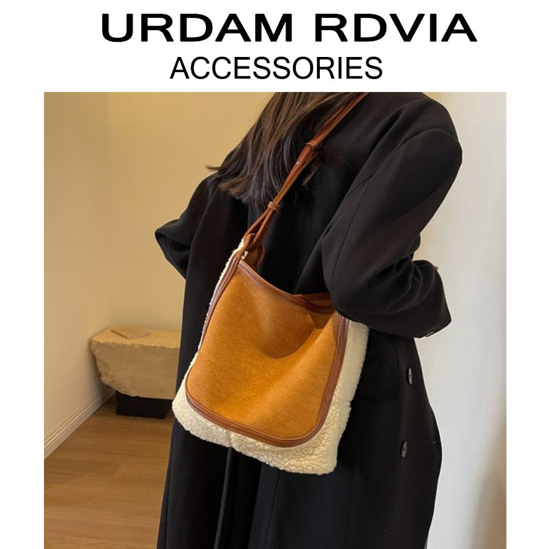 UR休闲包包女2023秋冬新款时尚大容量单肩包潮百搭通勤托特包