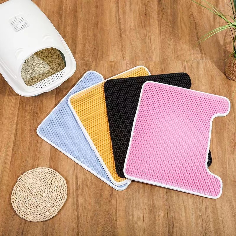 双层过滤猫砂垫防带出防外溅猫厕所垫猫砂盆垫收集猫砂猫脚垫防水