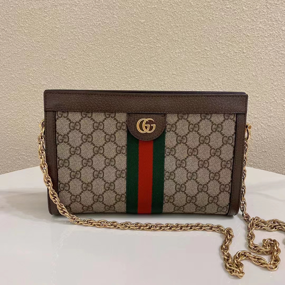 95新  蔚蓝/Gucci 古驰/ophidia 26 小号 夹子包 98新 /公价14500