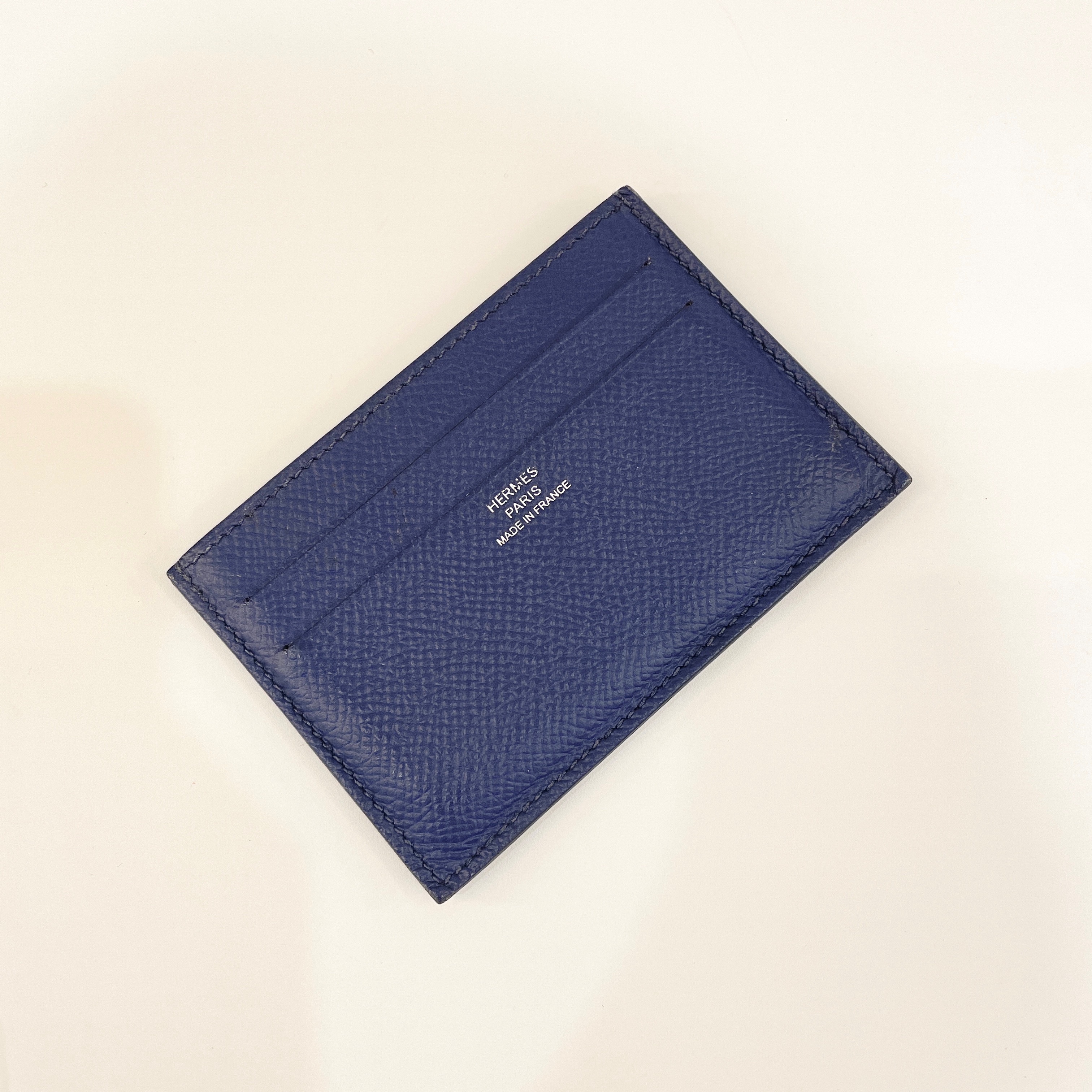 95新 Hermes/爱马仕 7姐福利/午夜蓝 全皮卡包 98新