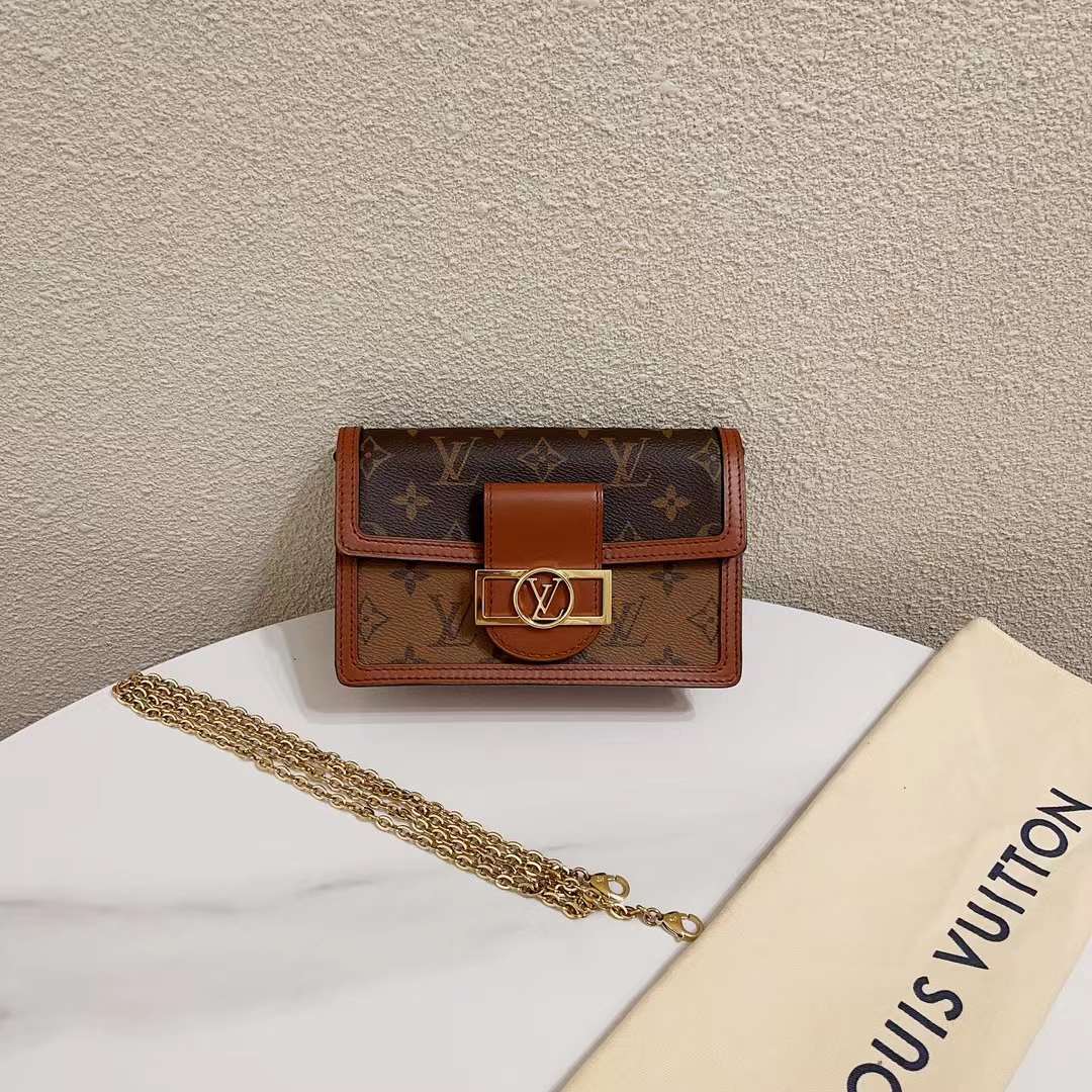 99新 LouisVuitton/路易威登 7姐专场/经典老花 达芙妮woc 