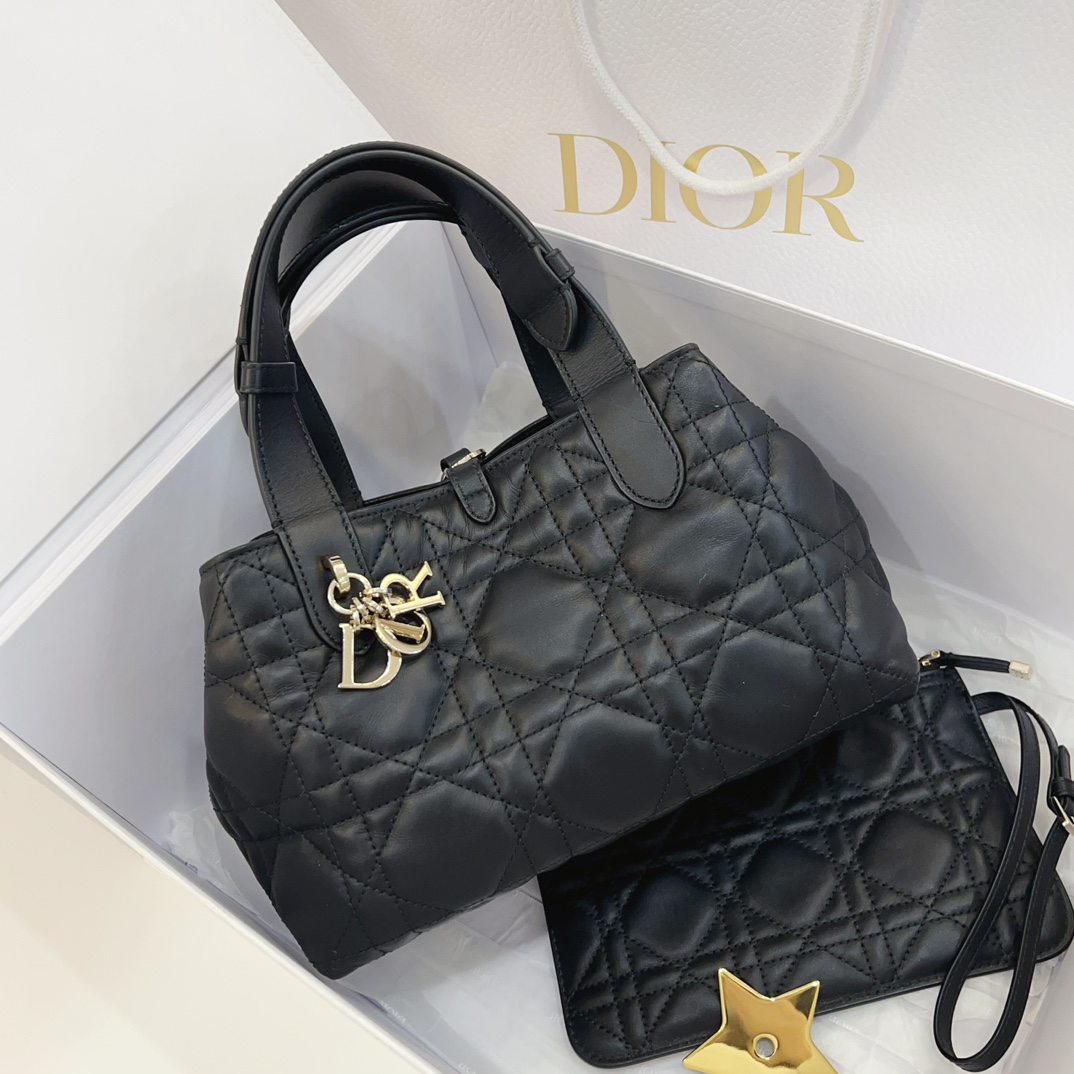 99新 DIOR/迪奥 7姐专场/Toujours 黑金小号 托特