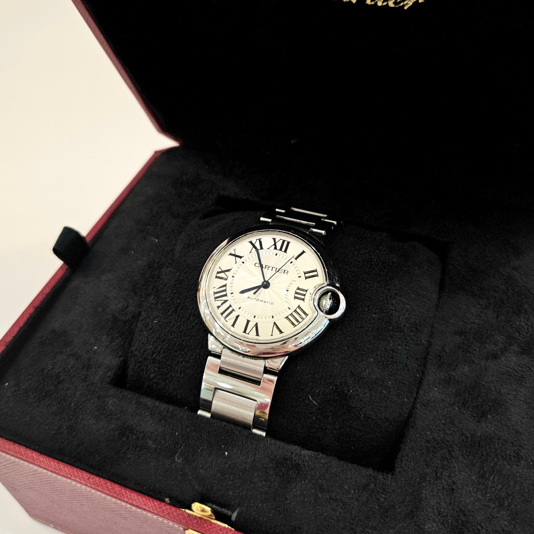 99新 Cartier/卡地亚 7姐专场/蓝气球 自动机械腕表 33mm