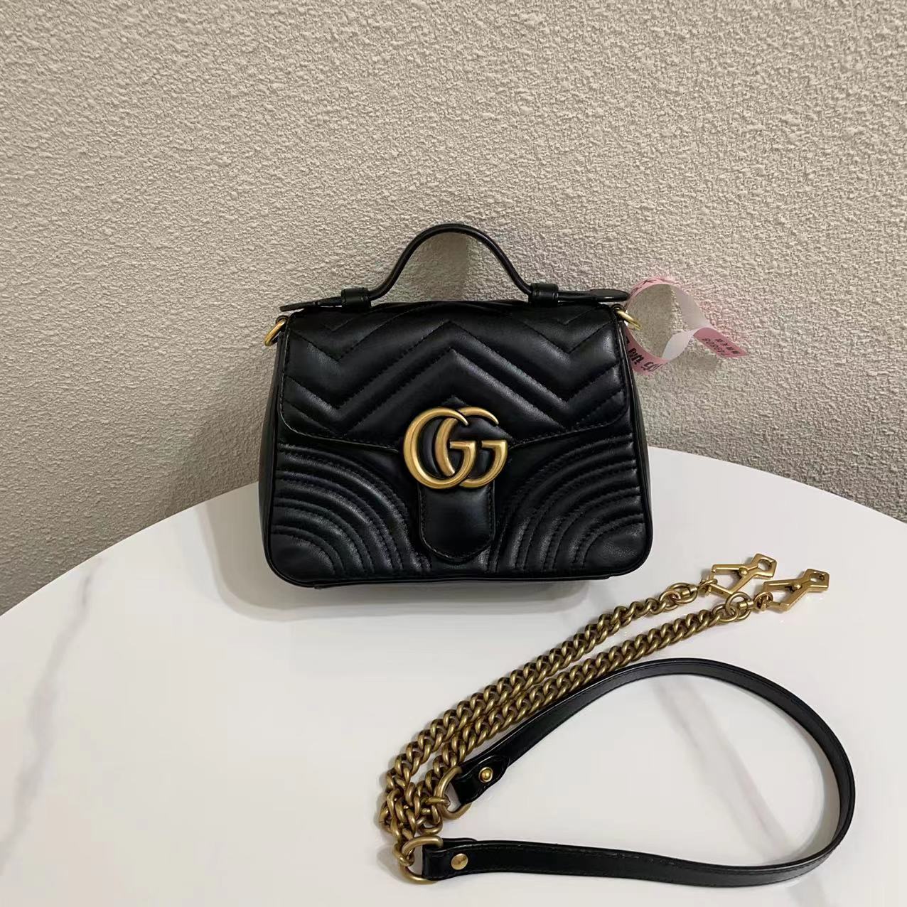 99新  蔚蓝/Gucci 古驰/黑金 marmont  邮差包 /超难买