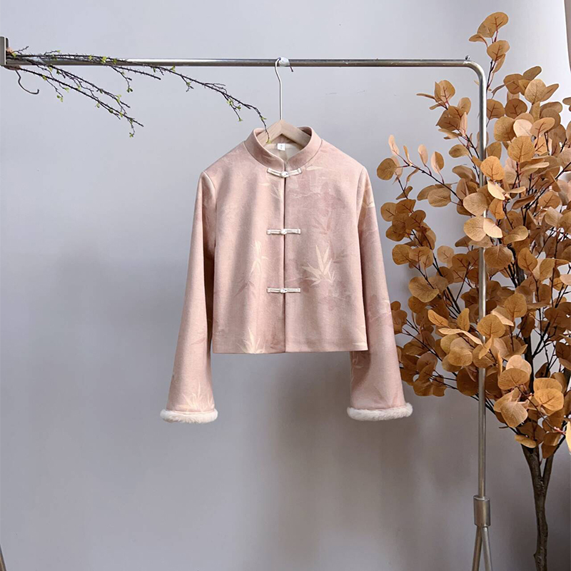 3166《淇园春竹》原创改良中式温柔甜美上衣外穿国风外套