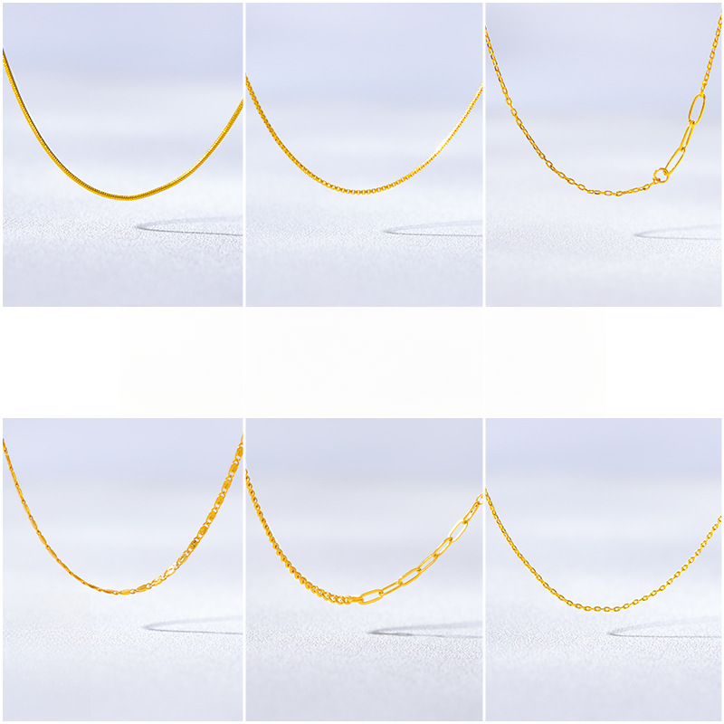 合金项链 4款项链可单带可搭配可调节时尚百搭简约