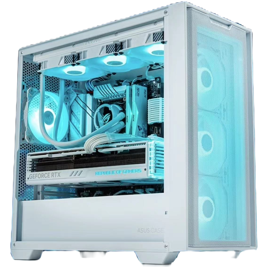 I5-12600KF+RTX3060电竞主机纯白配色赠送4把台式组装电脑