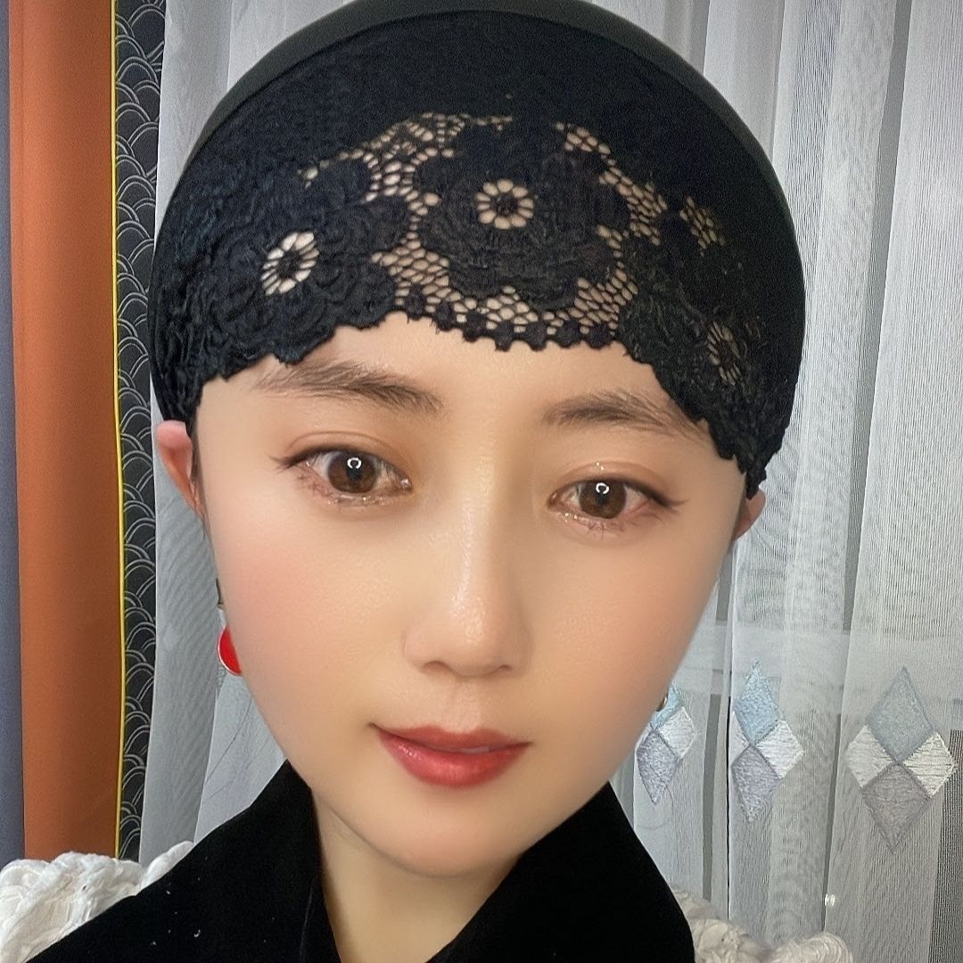 网红新款小打底帽防滑百搭洋气爆款蕾丝弹力松紧帽打底帽