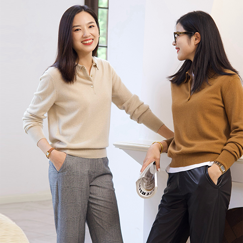 COLINWANG-大地礼赞|LPBC同源山羊绒经典涵养POLO衫针织衫张若愚