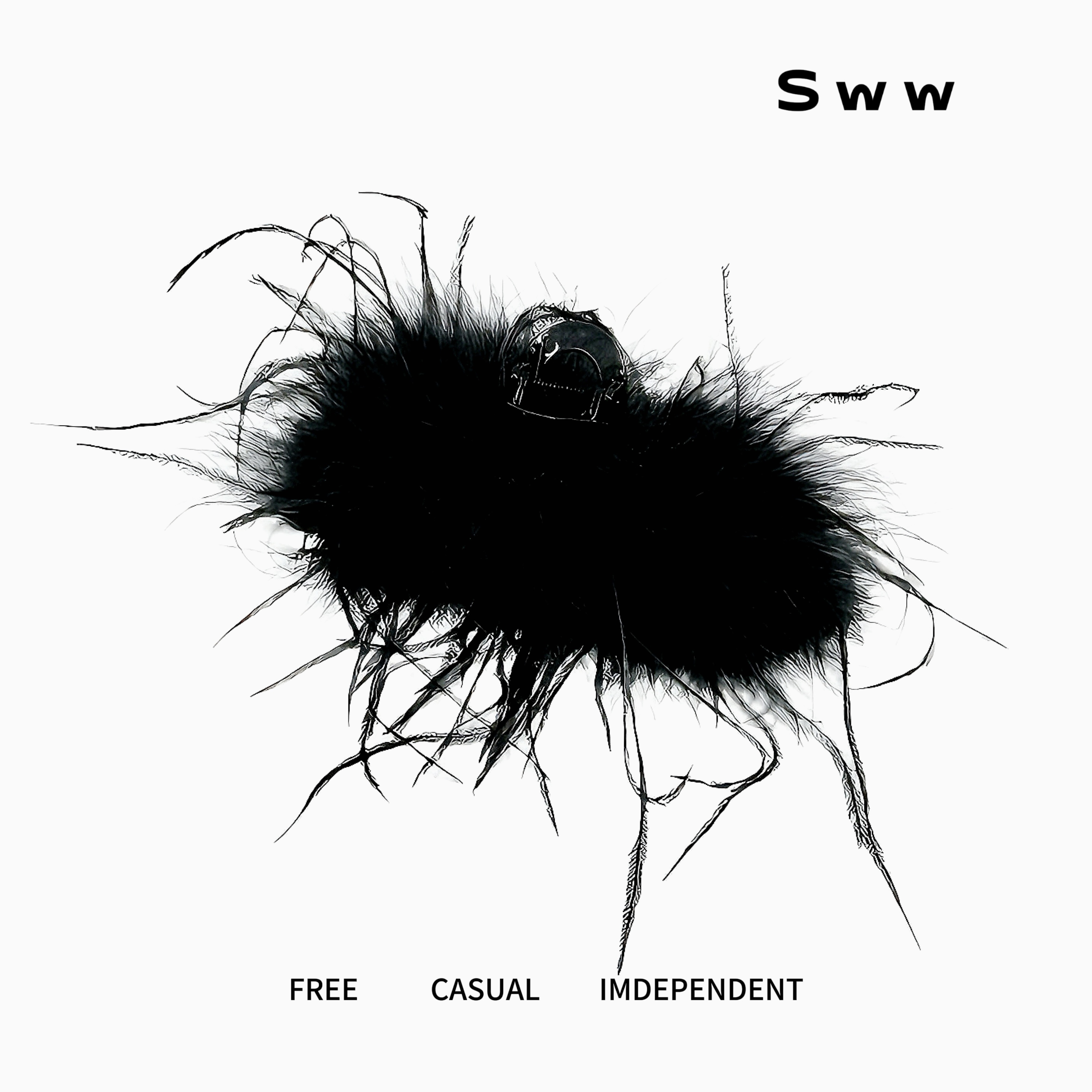 SWW超大手工高级驼毛加量毛毛抓夹显发量神器