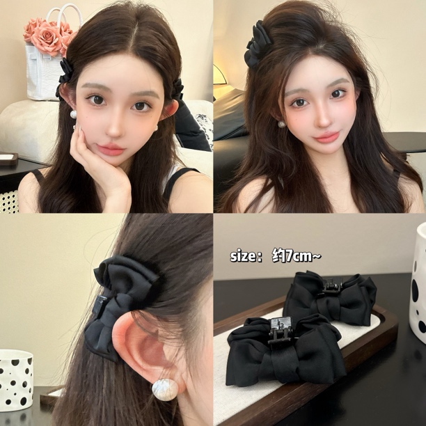 SWW两个装~蝴蝶结小号公主头抓夹侧边夹刘海夹小香风发夹小抓夹