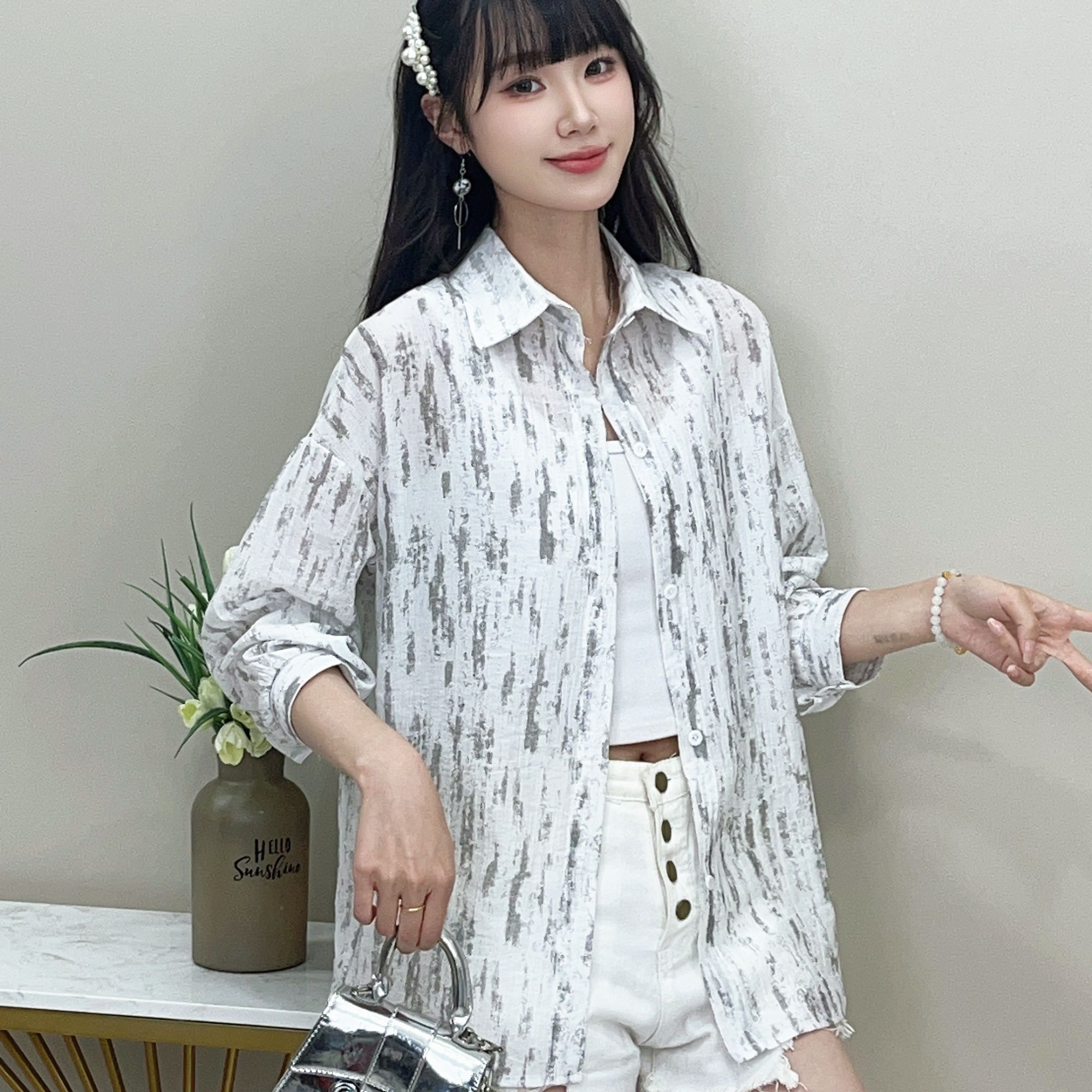 厂家清仓869夏季薄款防晒衣时尚休闲百搭透气设计感宽松上衣外套